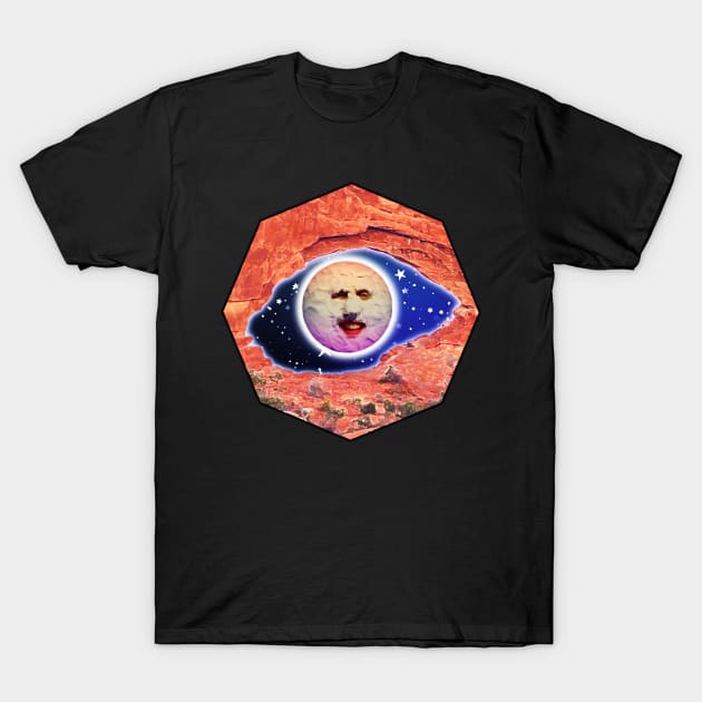 The Moon over Arches T-Shirt by CGDimension